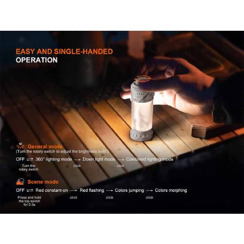 Fenix CL22R LED Camping Lantern (Black) - Guards On Duty Shop