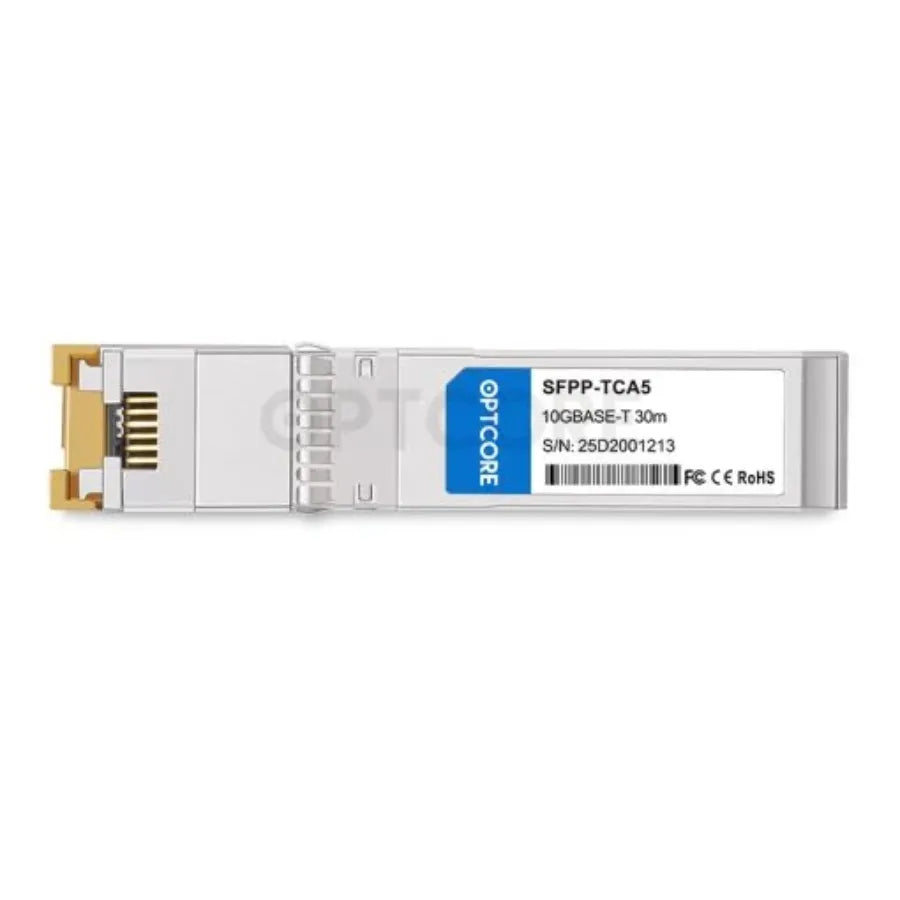Optcore 10GBASE-T SFP+ RJ45 Copper, 30m, Cat6a/7, IEEE 802.3