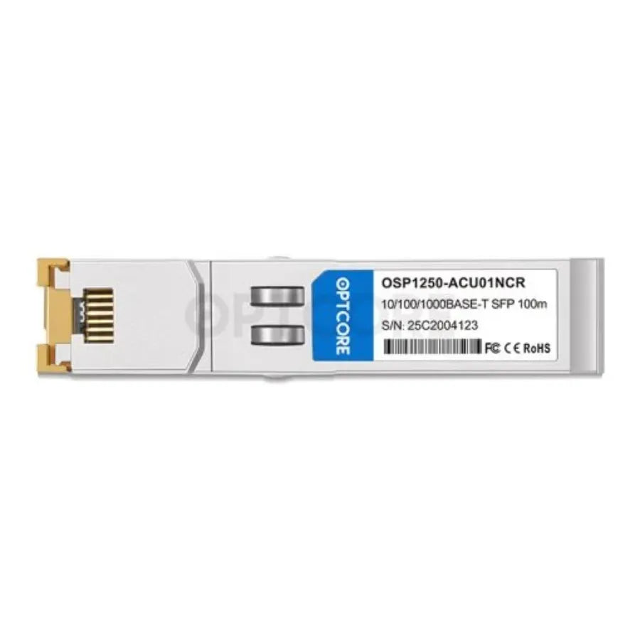 Optcore 1G SFP Copper RJ45, 100m, Multi-Vendor Compatible (1000BASE-T)