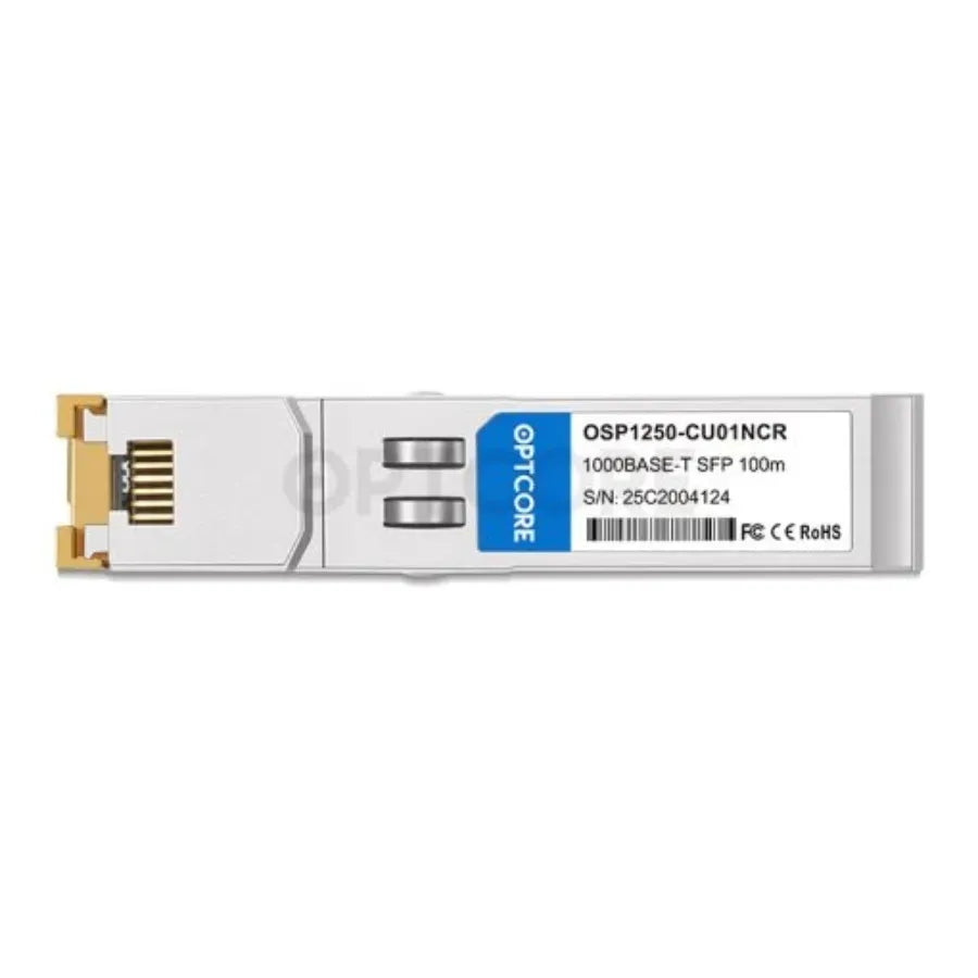 Optcore 1G SFP Copper Transceiver, 100m, RJ45 (1000BASE-T)