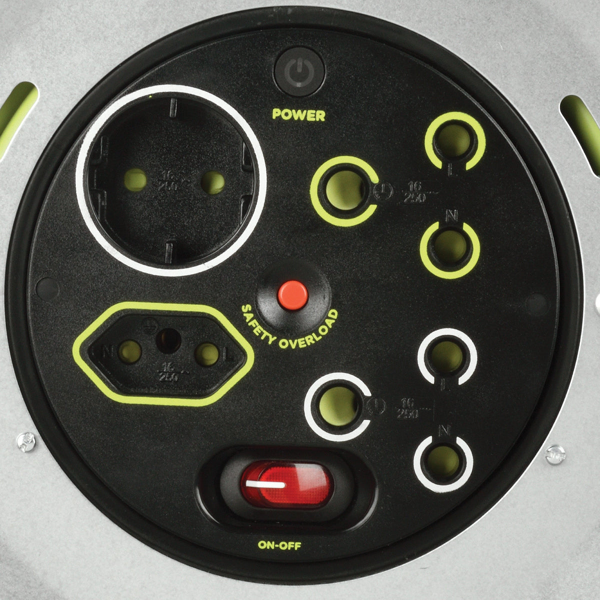 Masterplug Pro-XT 40m Heavy Duty Extension Cable Reel - 4 Socket With Switch