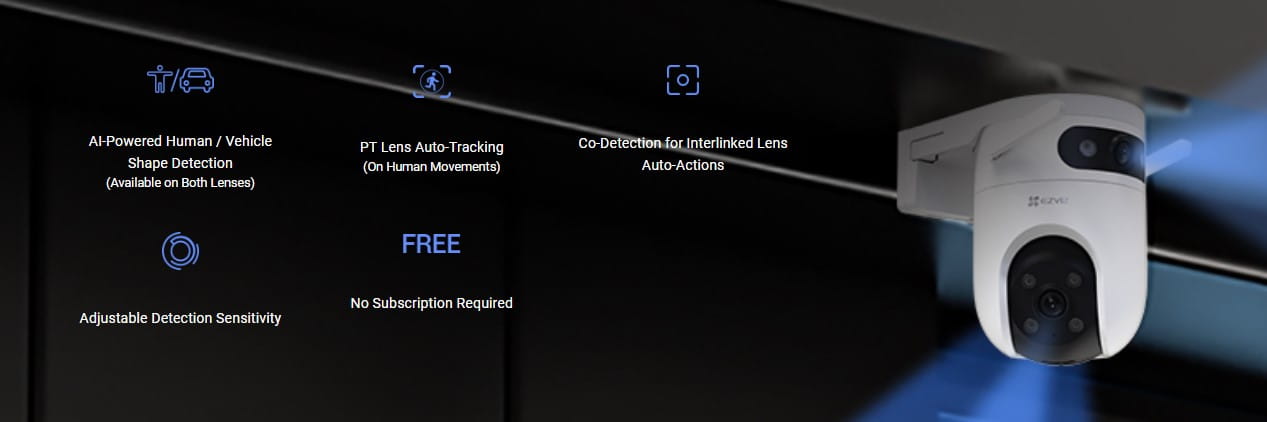 EZVIZ H9C Dual 2K+ Patrol Mode Pan/Tilt WiFi