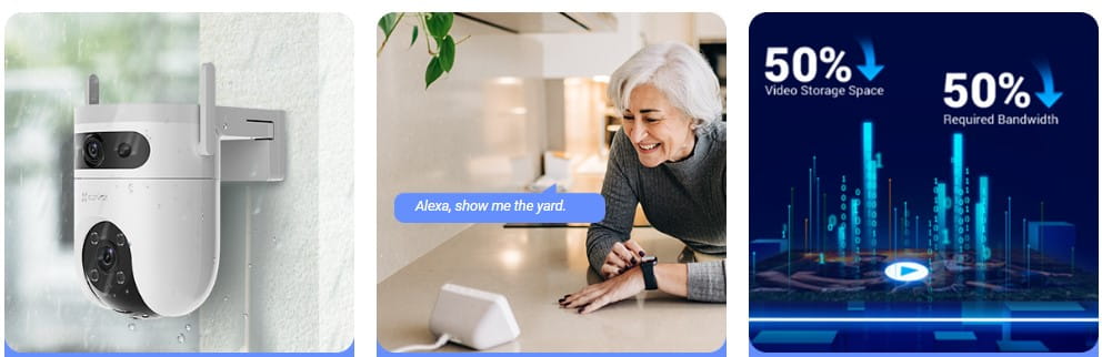 EZVIZ H9C Dual 2K+ Patrol Mode Pan/Tilt WiFi