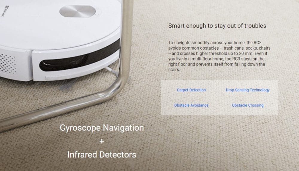 EZVIZ RC3 Smart Navigation Robot Vacuum