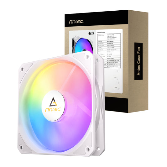 Antec P12 PWM 120mm ARGB Reverse Case Fan - White - Guards On Duty Shop & Security Guards