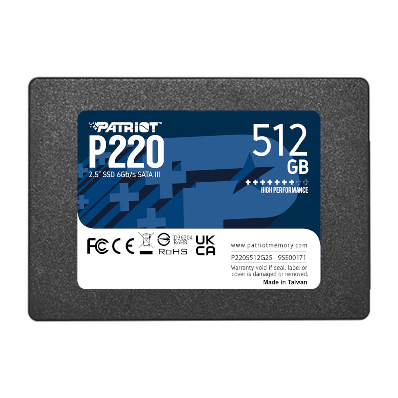 Patriot P220 512GB 2.5" SSD - Guards On Duty Shop & Security Guards