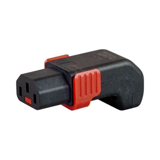 Ieclock Female Kettle Lockable Connector - Angled-down and Rewireable — Scolmore | Guards on Duty Shop