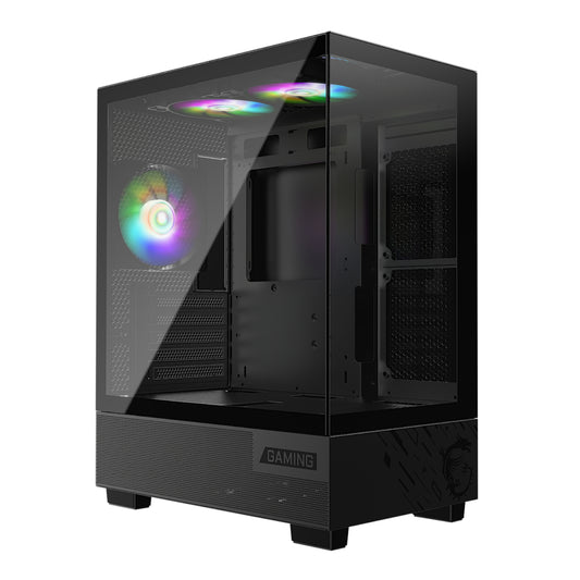MSI PAG PANO M110A Micro-ATX Gaming Chassis – Black - Guards On Duty Shop & Security Guards