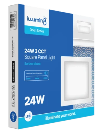 24W Sq Surface Pannel 3 Cct