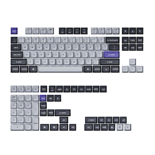 Keychron Double Shot KSA PBT Keycap Set - Dark Grey/White Smoke - Guards On Duty Shop & Security Guards