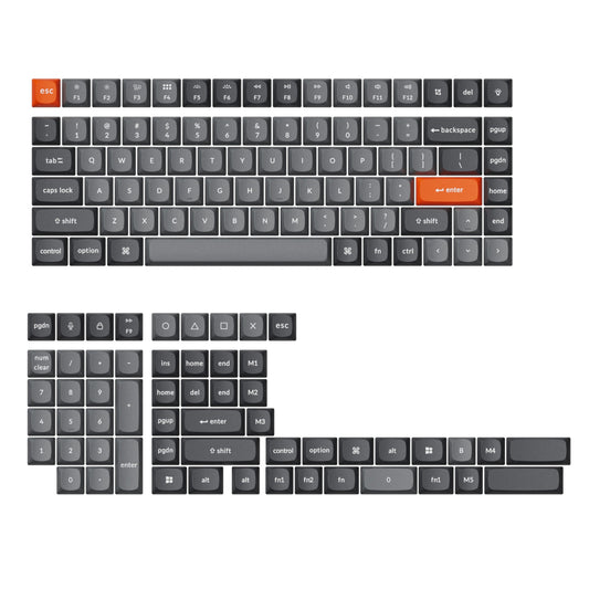 Keychron Double-Shot PBT OSA Keycap Set - Grey - Guards On Duty Shop & Security Guards