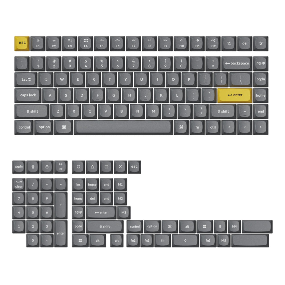 Keychron Double Shot PBT OSA Full Keycap Set – Dark Grey - Guards On Duty Shop & Security Guards
