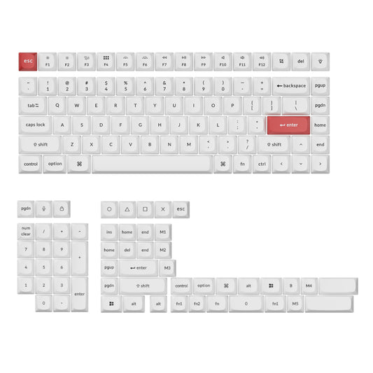 Keychron Double Shot PBT OSA Full Keycap Set - Black/White - Guards On Duty Shop & Security Guards
