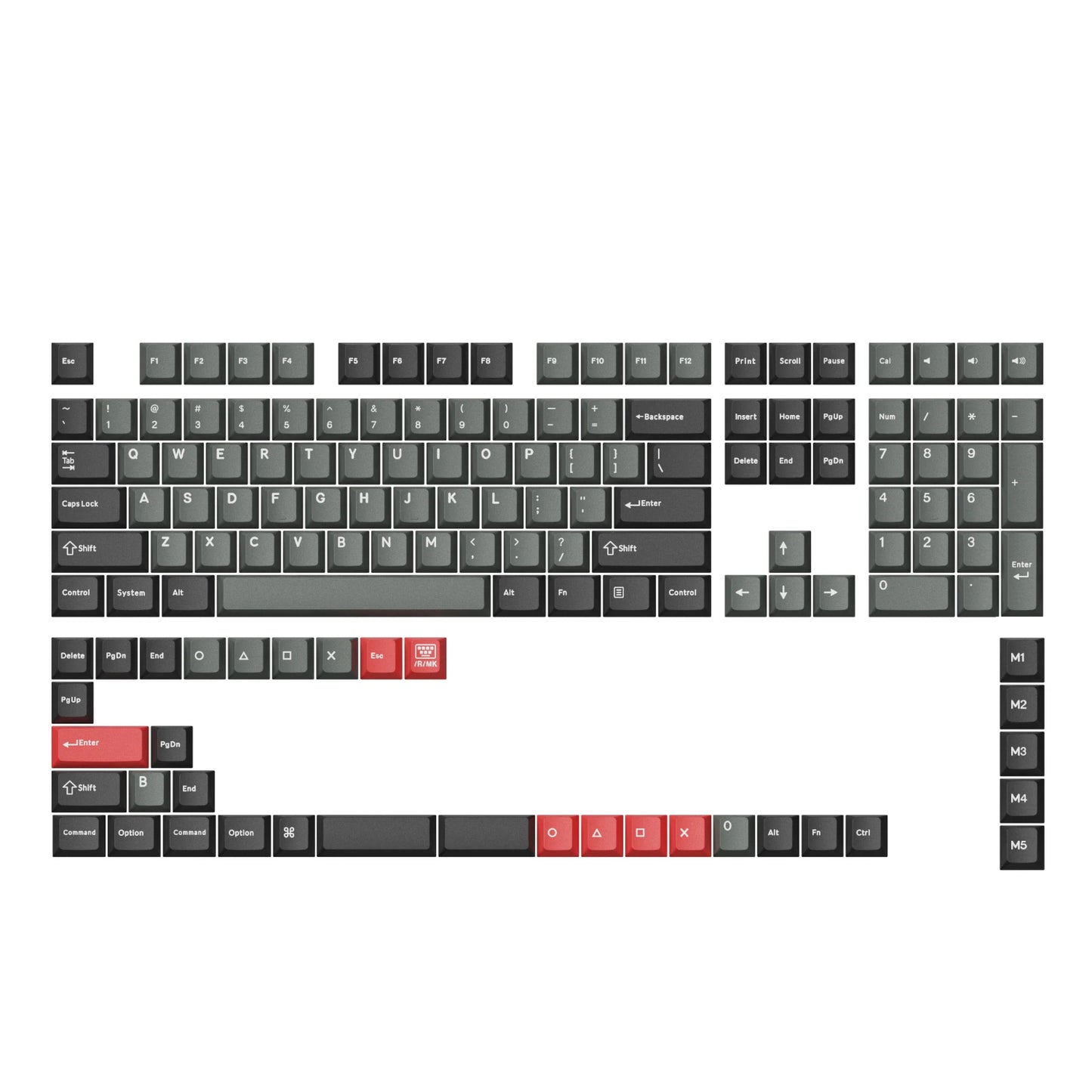 Keychron Cherry Profile Dolch Red PBT Full Keycap Set - Guards On Duty Shop & Security Guards