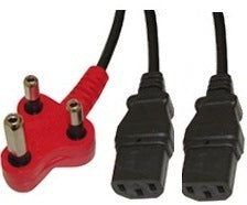 Unique Dedicated Dual Head Standard Computer Power Cable