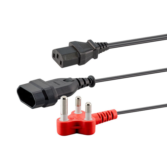 2headed -1iec & 2 Pin Female Socket — LinkQnet | Guards on Duty Shop