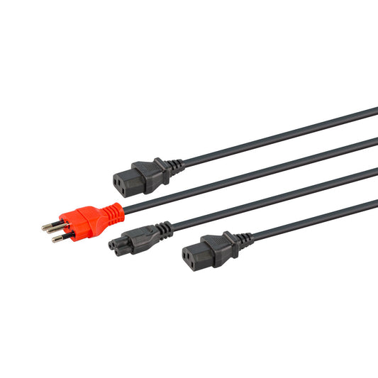 4m Partially Dedicated to 2 x Iec 1 x Clover Cable — LinkQnet | Guards on Duty Shop