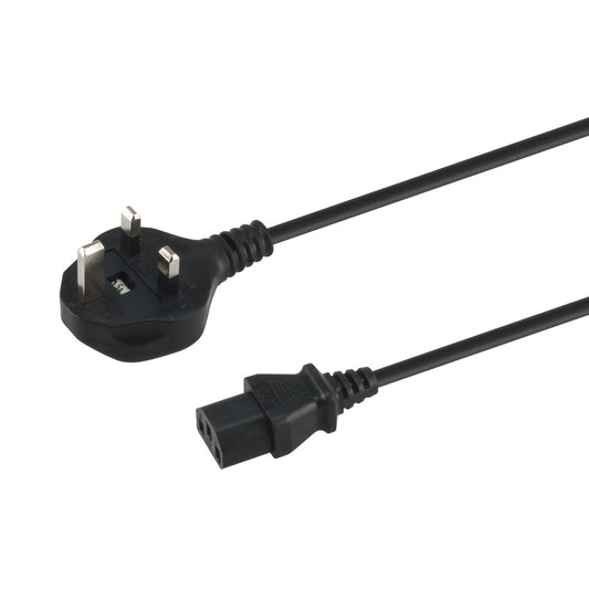 1.8m Single Headed British Power Cable — LinkQnet | Guards on Duty Shop