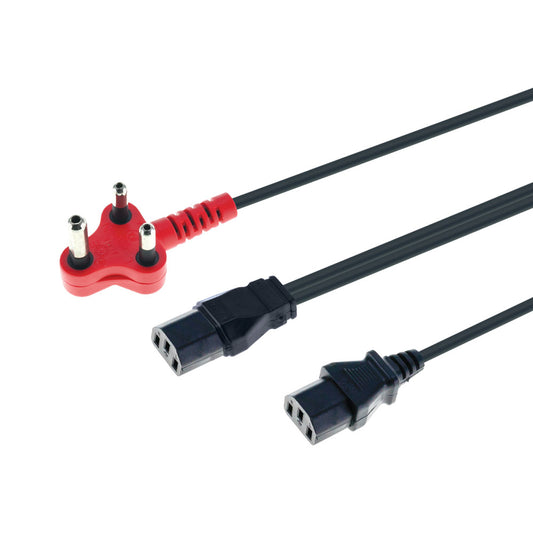 3m 2 Headed Dedicated Power Cable — LinkQnet | Guards on Duty Shop