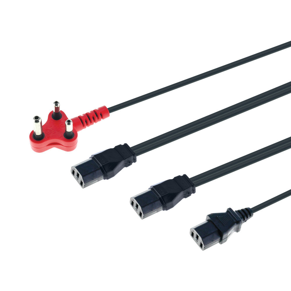 4m 3 Headed Dedicated (kettle) Power Cable — LinkQnet | Guards on Duty Shop