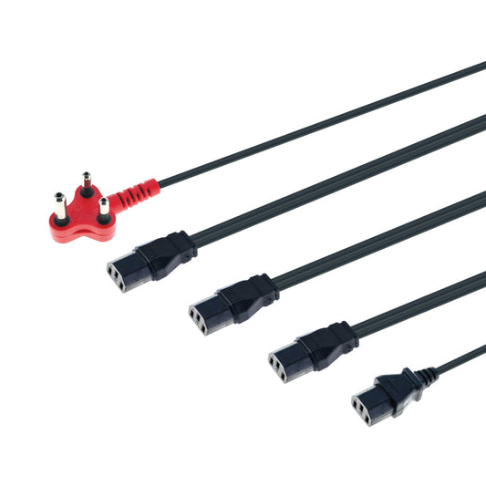 5m 4 Headed Dedicated Power Cable — LinkQnet | Guards on Duty Shop