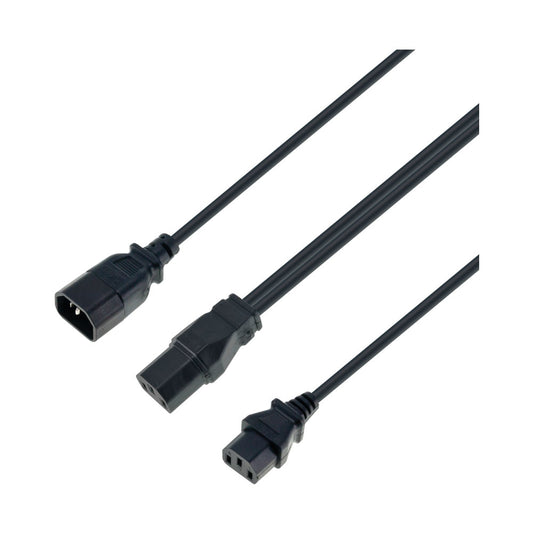 2.8m Iec Male to 2 Headed Iec Female Kettle — LinkQnet | Guards on Duty Shop
