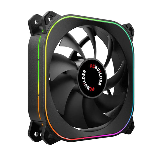PCBuilder TORNADO CHILL 120mm ARGB Fan - Black - Guards On Duty Shop & Security Guards