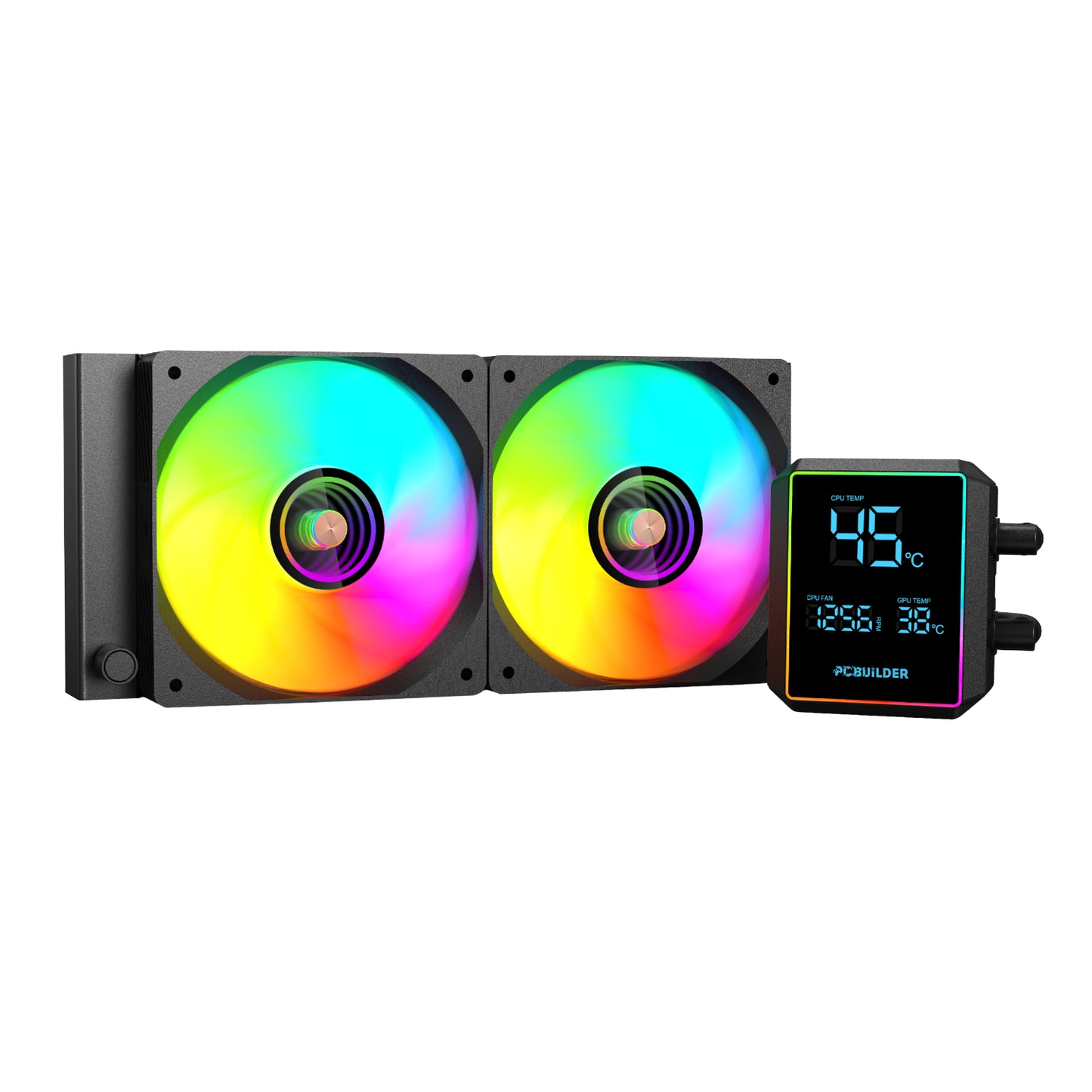 PCBuilder BLIZZARD FROST 240mm AIO ARGB Liquid CPU Cooler - Black - Guards On Duty Shop & Security Guards