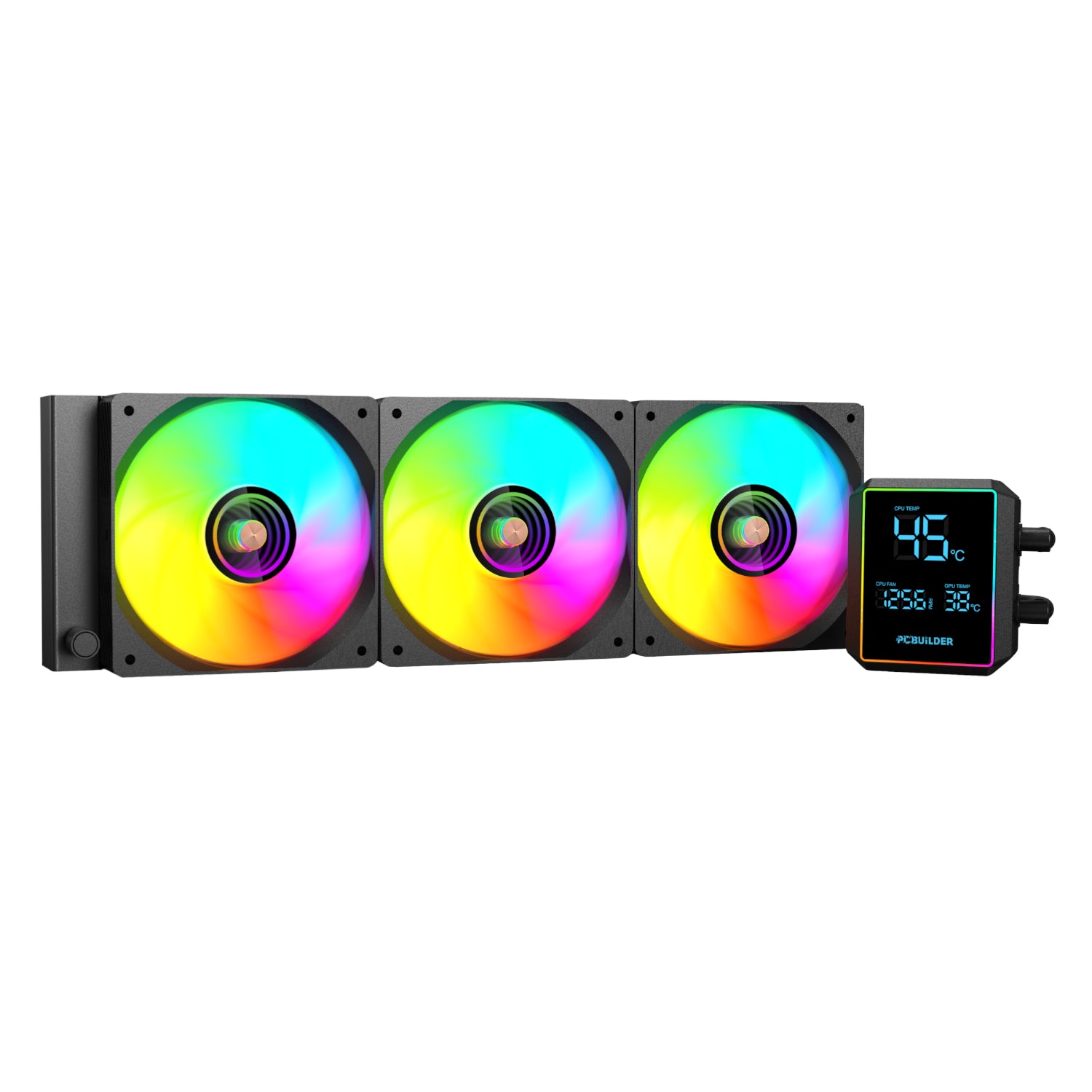 PCBuilder BLIZZARD FREEZE 360mm AIO ARGB Liquid CPU Cooler - Black - Guards On Duty Shop & Security Guards