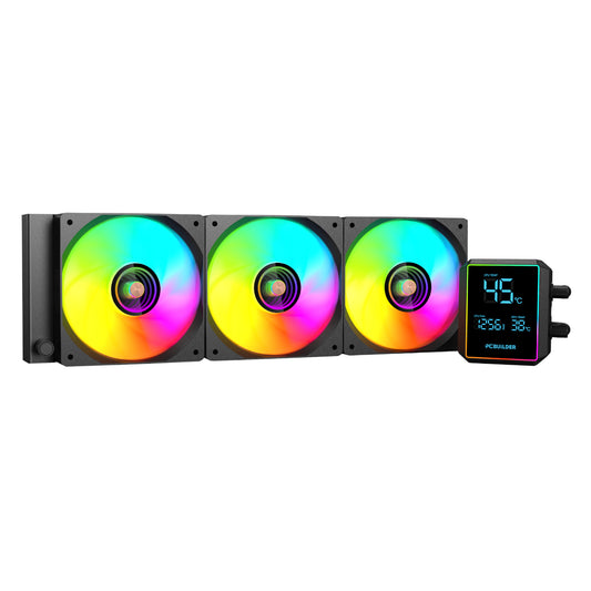 PCBuilder BLIZZARD FREEZE 360mm AIO ARGB Liquid CPU Cooler - Black - Guards On Duty Shop & Security Guards