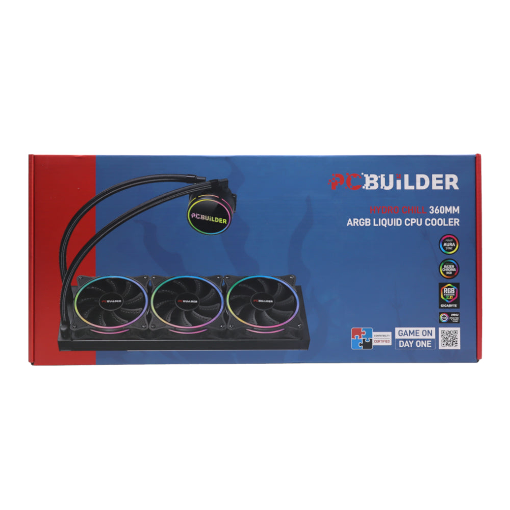 PCBuilder Hydro Chill 360MM AIO Liquid CPU Cooler ARGB - Guards On Duty Shop & Security Guards
