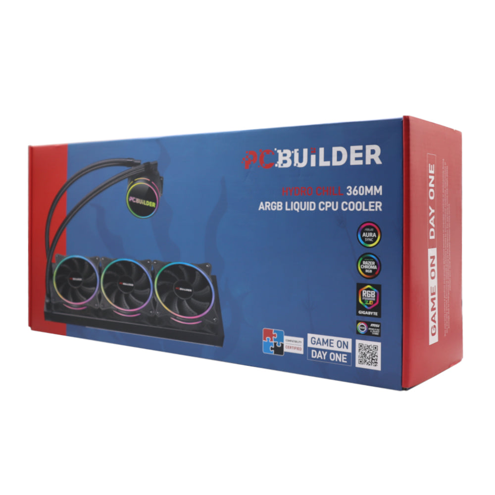 PCBuilder Hydro Chill 360MM AIO Liquid CPU Cooler ARGB - Guards On Duty Shop & Security Guards