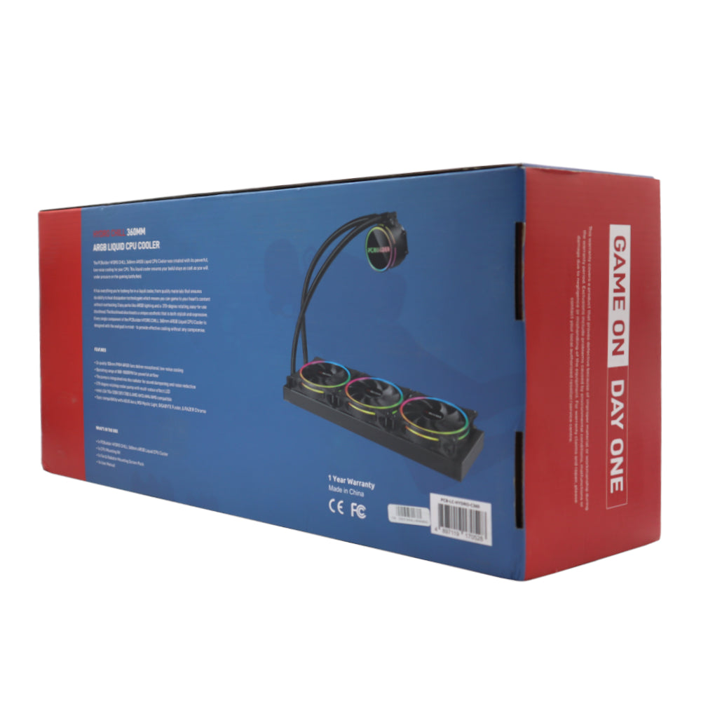 PCBuilder Hydro Chill 360MM AIO Liquid CPU Cooler ARGB - Guards On Duty Shop & Security Guards