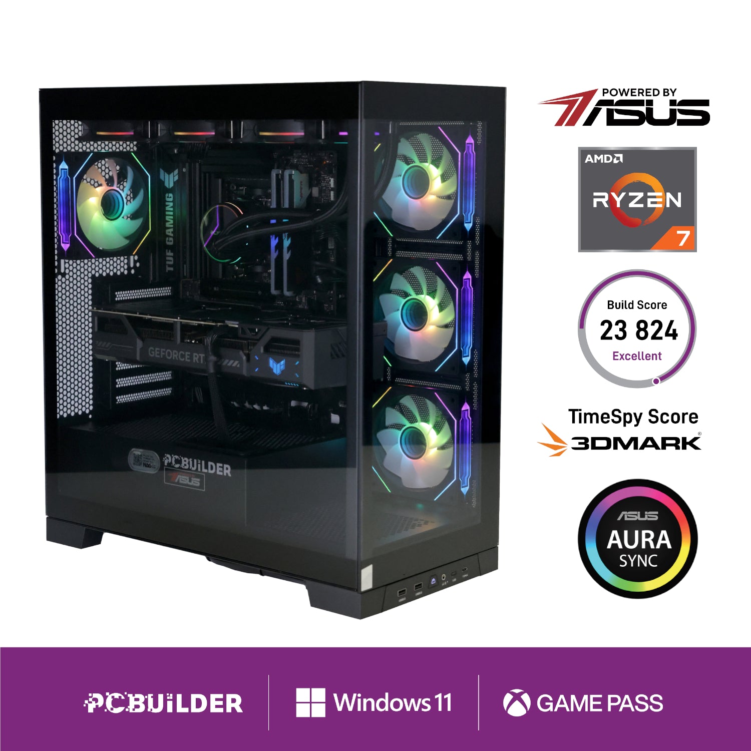 PCBuilder Ryzen 7 7800X3D ARCHON Windows 11 Gaming PC - Guards On Duty Shop & Security Guards