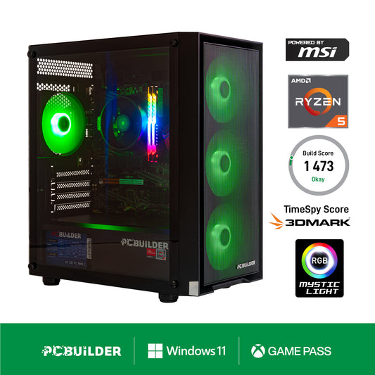 PCBuilder Ryzen 5 5600GT DEFENDER Windows 11 Gaming PC - Guards On Duty Shop & Security Guards