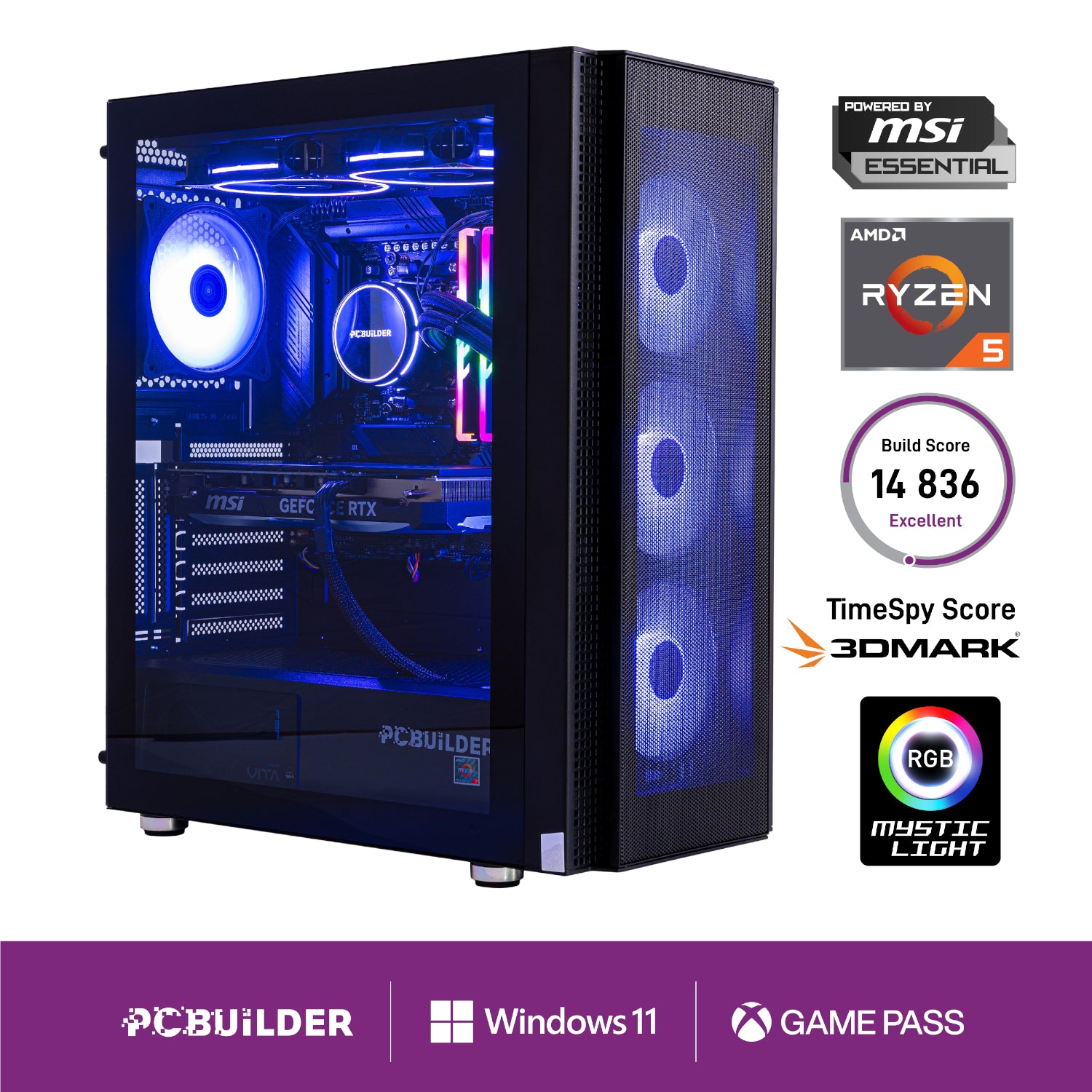 PCBuilder Ryzen 5 9600X NEXUS Windows 11 Gaming PC - Guards On Duty Shop & Security Guards