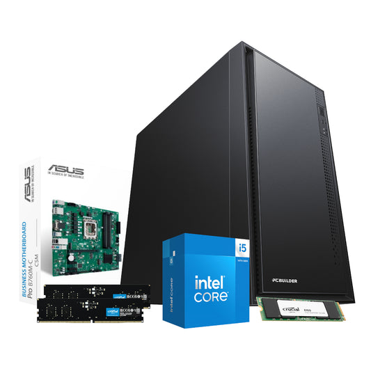 PCBuilder Intel i5-14400 OFFICE Master Windows 11 Desktop PC - Guards On Duty Shop & Security Guards