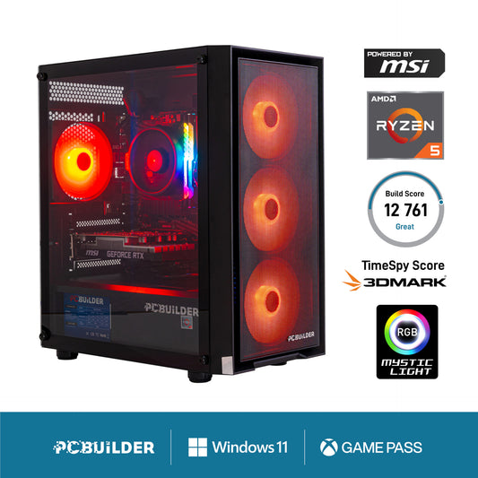 PCBuilder Ryzen 5 8400F RECON Windows 11 Gaming PC - Guards On Duty Shop & Security Guards