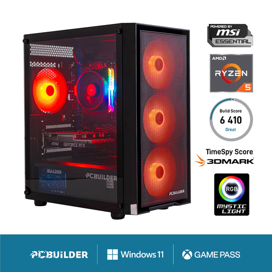 PCBuilder Ryzen 5 5500 SCOUT Windows 11 Gaming PC - Guards On Duty Shop & Security Guards