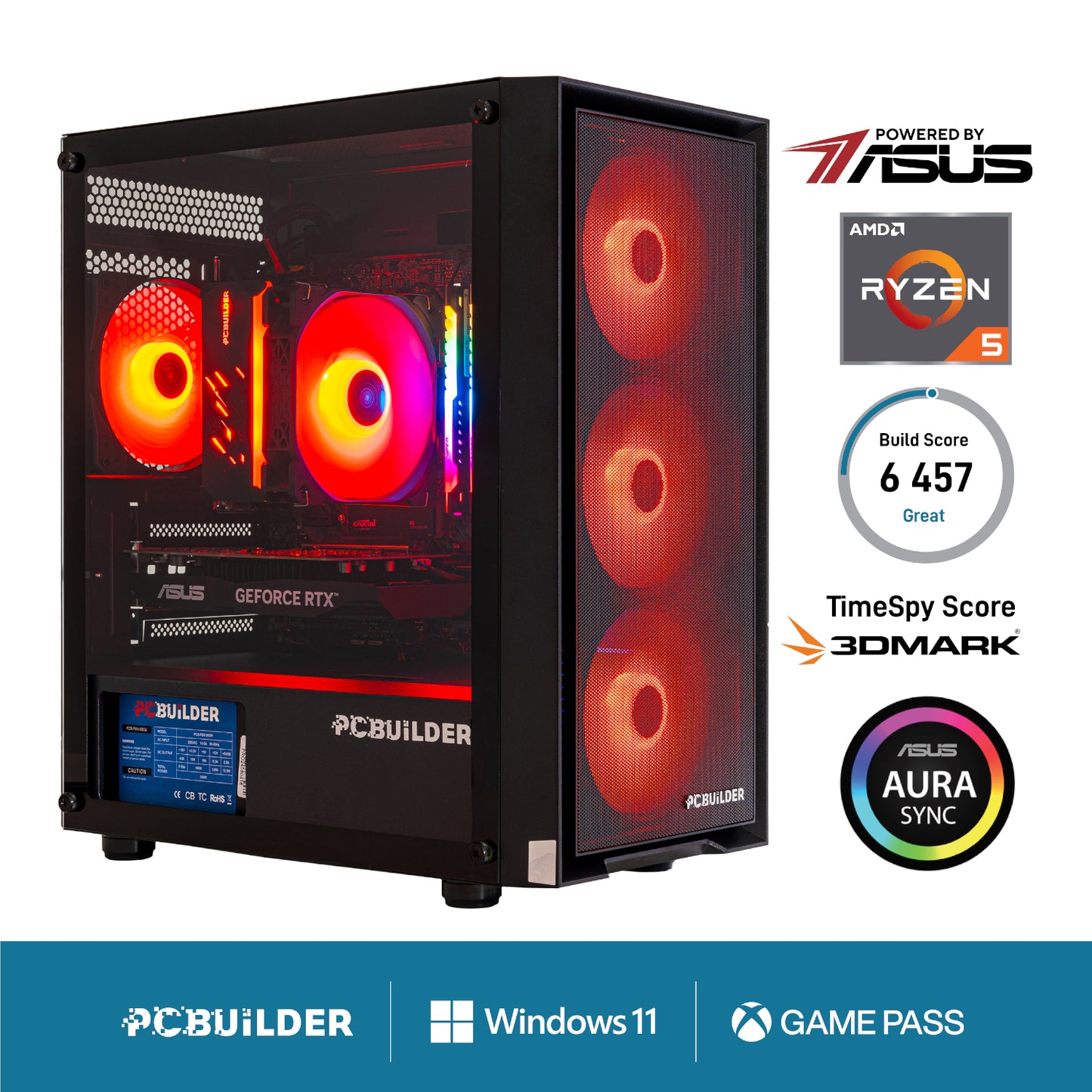 PCBuilder Ryzen 5 5600XT SENTINEL Windows 11 Gaming PC - Guards On Duty Shop & Security Guards