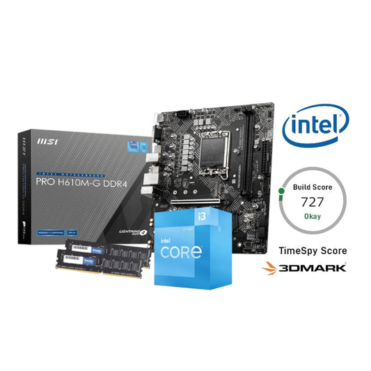 PCBuilder Intel Core i3-12100 LEVEL UP Core Upgrade Kit - Guards On Duty Shop & Security Guards