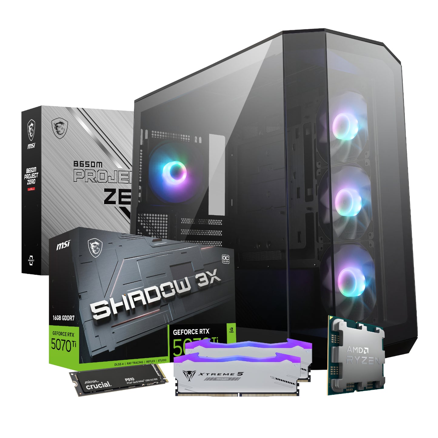 PCBuilder Ryzen 7 9800X3D VALKYRIE Windows 11 Gaming PC - Guards On Duty Shop & Security Guards