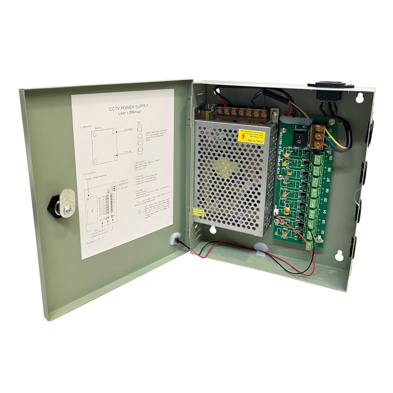 PD Power 9CH PSU 12V 8.3A PTC - Guards On Duty Shop & Security Guards