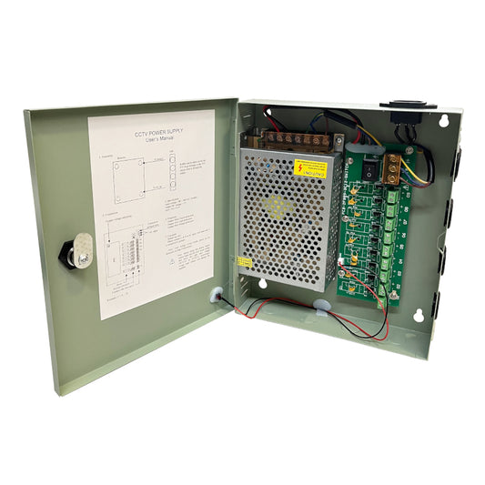 PD Power 9CH PSU 12V 8.3A PTC - Guards On Duty Shop & Security Guards