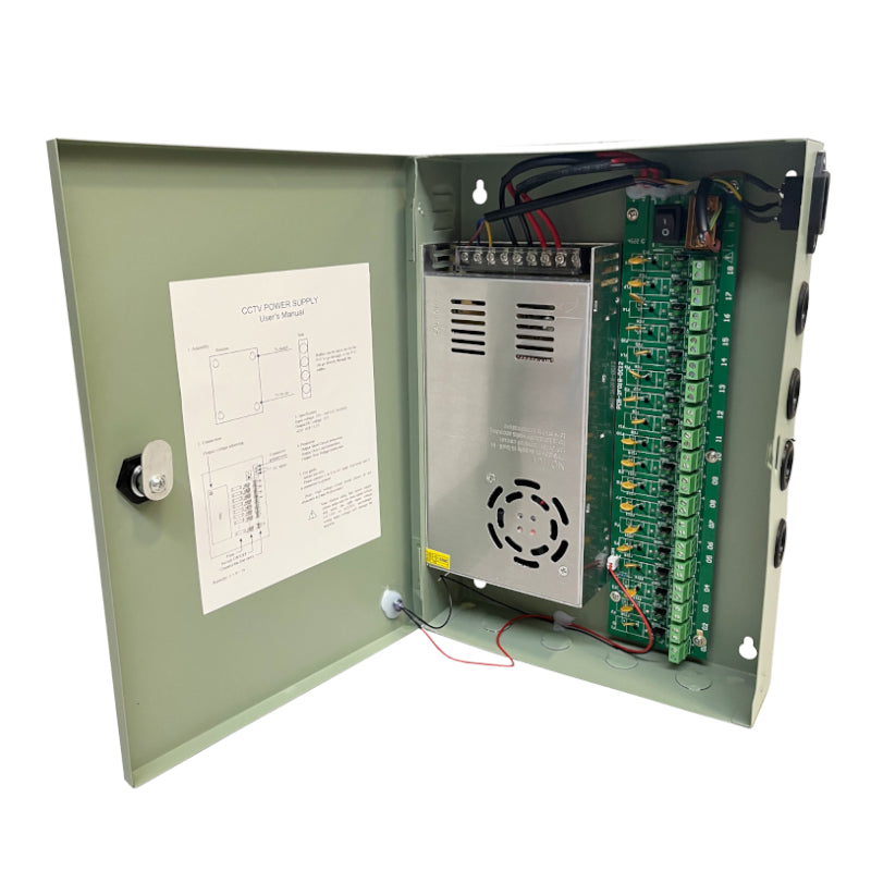 12V 20 A Power Supply 18CH - Guards On Duty Shop & Security Guards