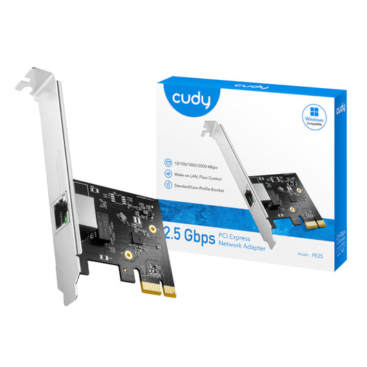 Cudy 2.5Gbps PCI-E Ethernet Adapter - Guards On Duty Shop & Security Guards