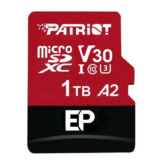 Patriot EP Series 1TB MICRO SDXC V30 A2 (w/o Adaptor) - Guards On Duty Shop & Security Guards