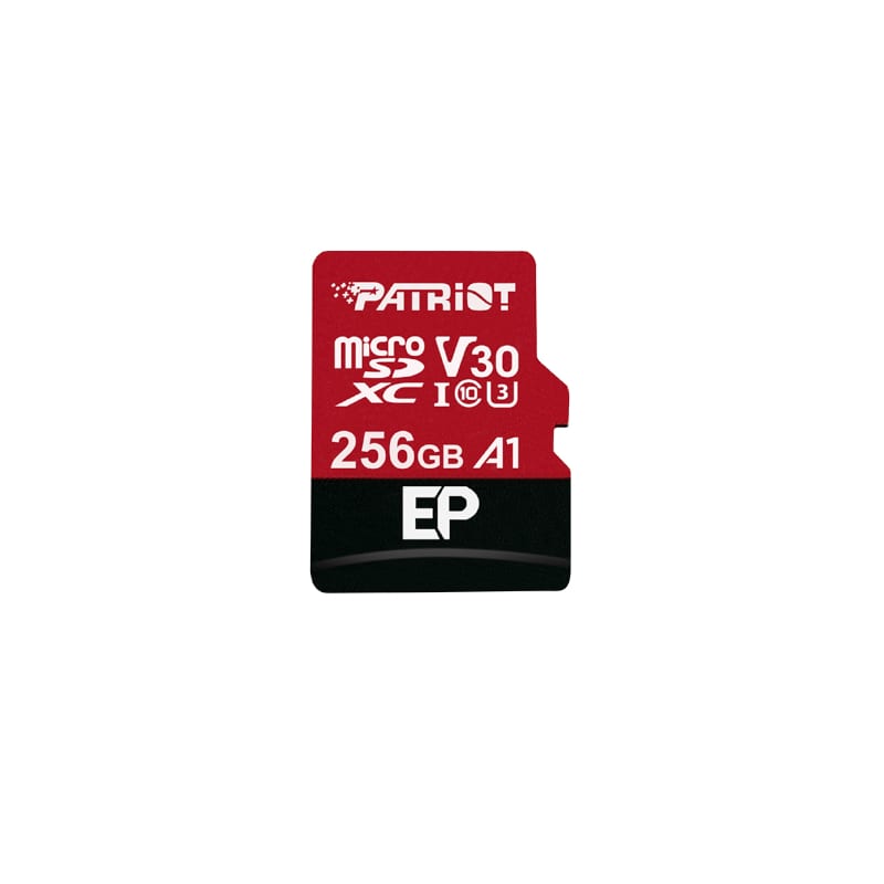 Patriot EP V30 A1 256GB Micro SDXC Card + Adapter - Guards On Duty Shop & Security Guards