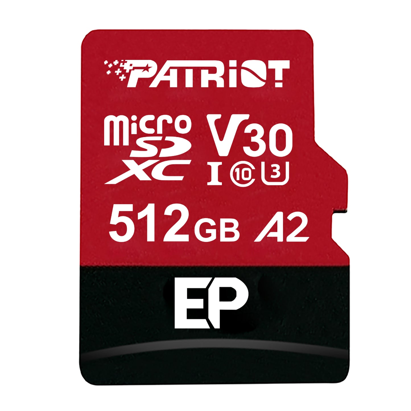 Patriot EP V30 A2 512GB Micro SDXC Memory Card (Without Adapter) - Guards On Duty Shop & Security Guards