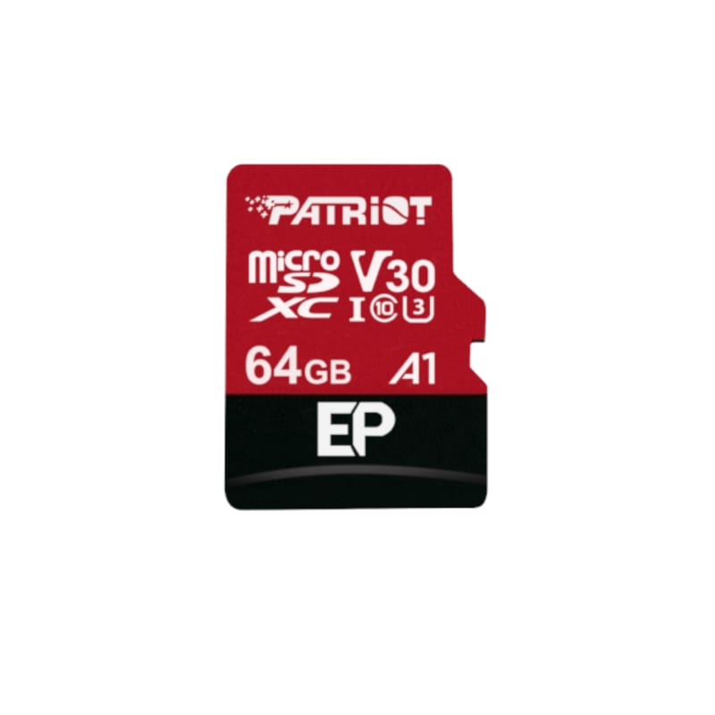 Patriot EP V30 A1 64GB Micro SDXC Card + Adapter - Guards On Duty Shop & Security Guards